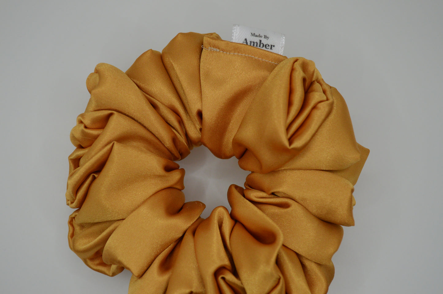 Honey Satin Scrunchie