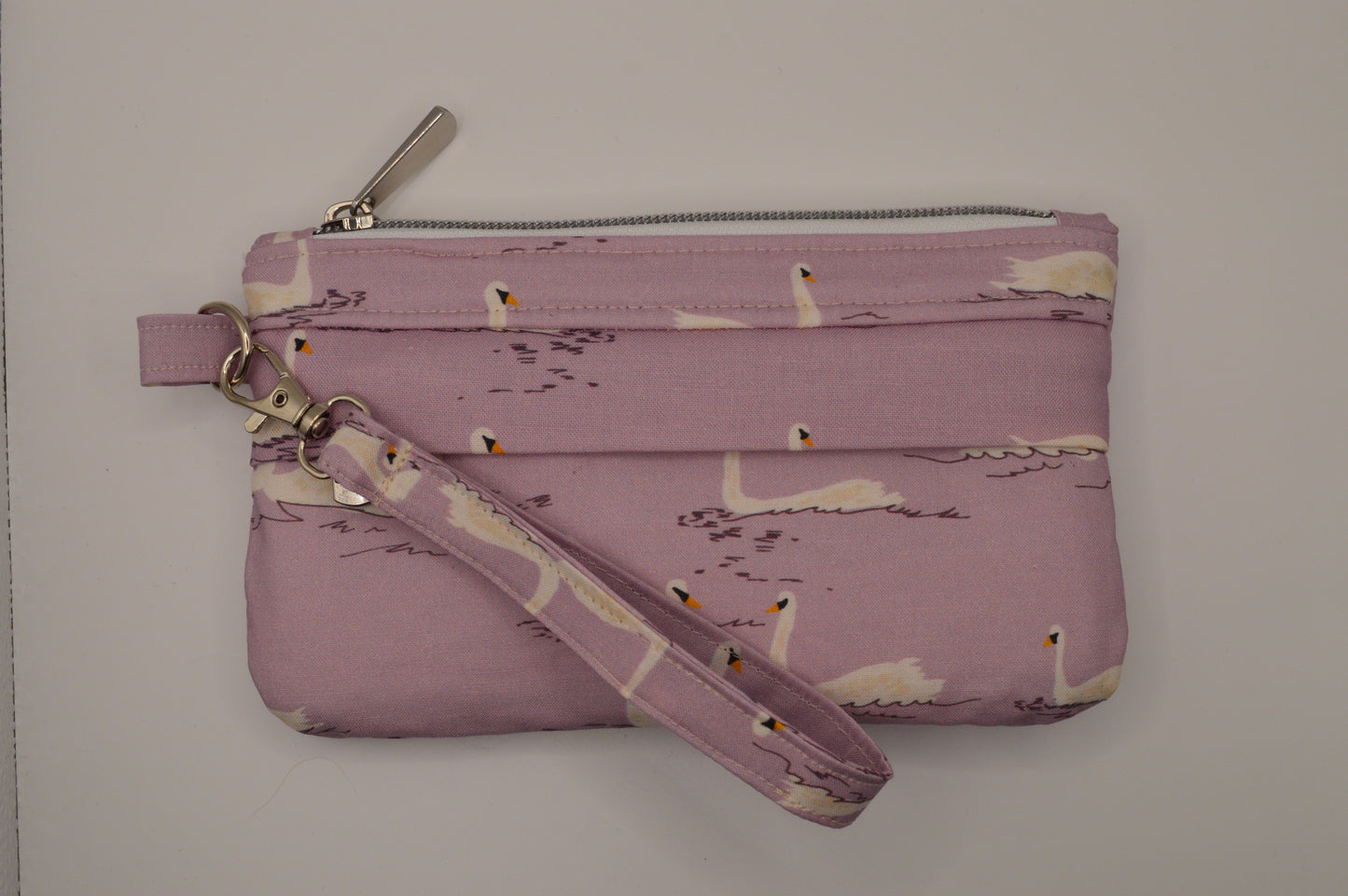 Purple Swan Clutch Wallet