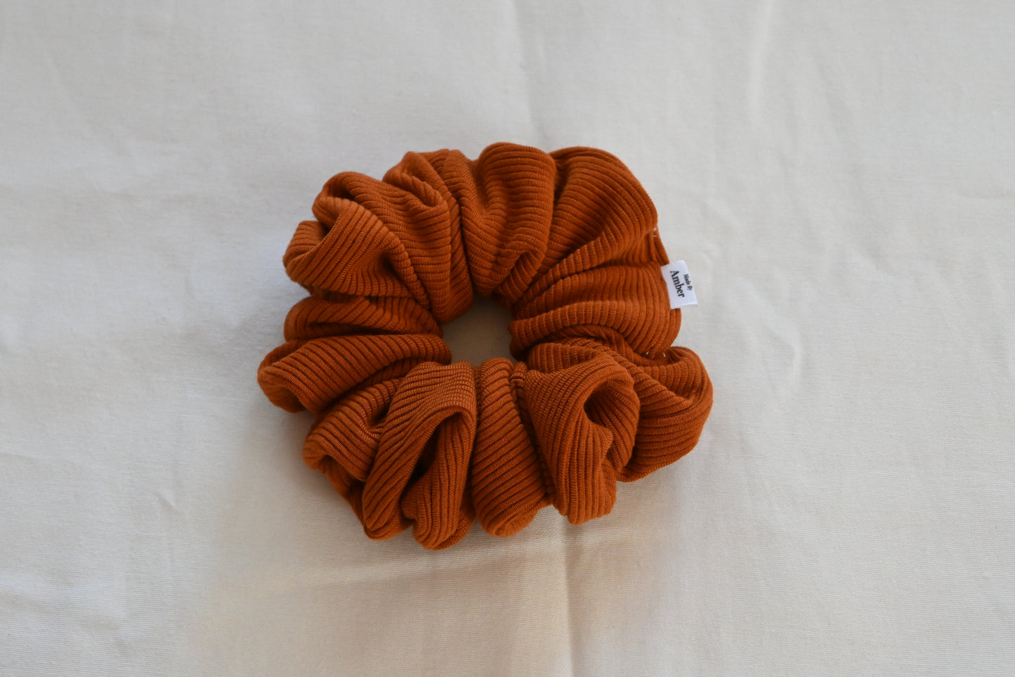 Plush Orange Scrunchie