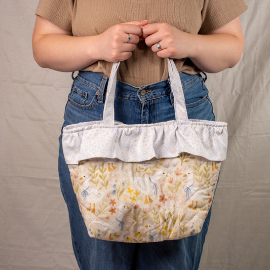 Dottie the Goose Ruffle Tote Bag