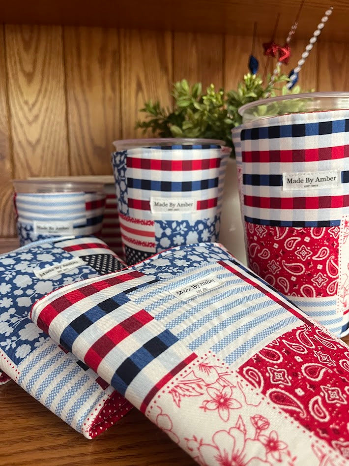 Red, White & Blue Cozies