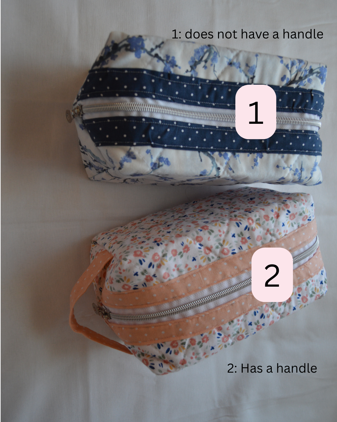 Large Quilted Makeup Bag