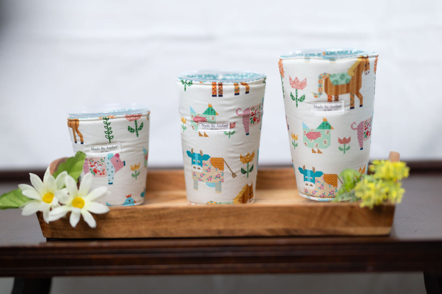 Farm House Patch Cup Cozies