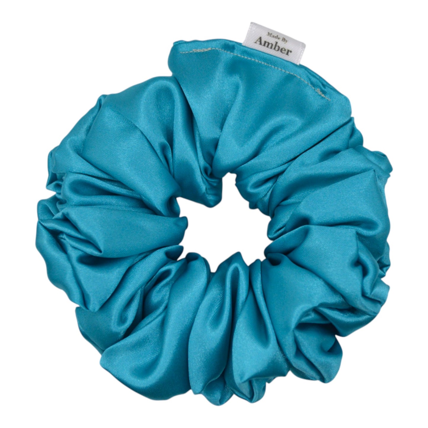 Peacock Satin Scrunchie