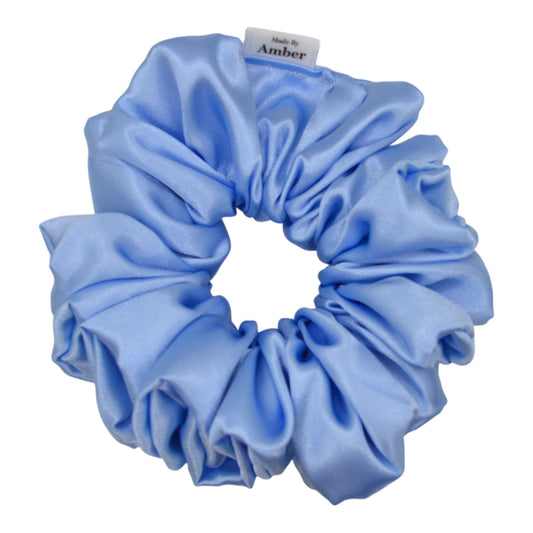 Sky Satin Scrunchie