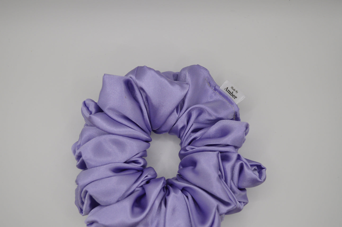 Lavender Satin Scrunchie