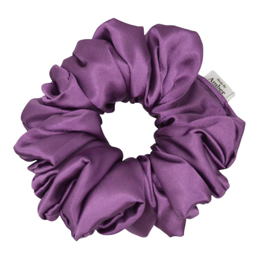 Amethyst Satin Scrunchie