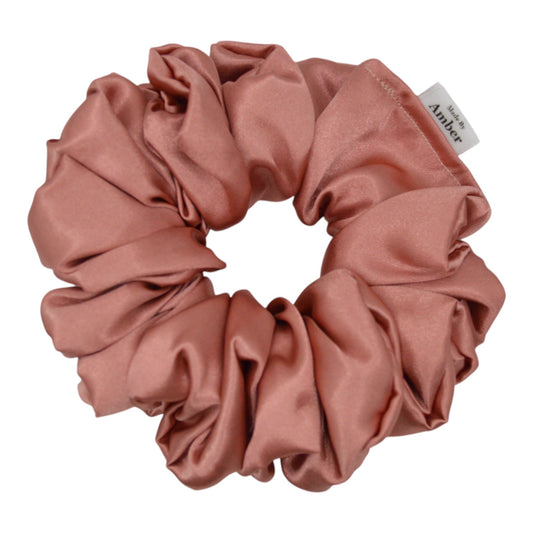 Cinnamon Satin Scrunchie