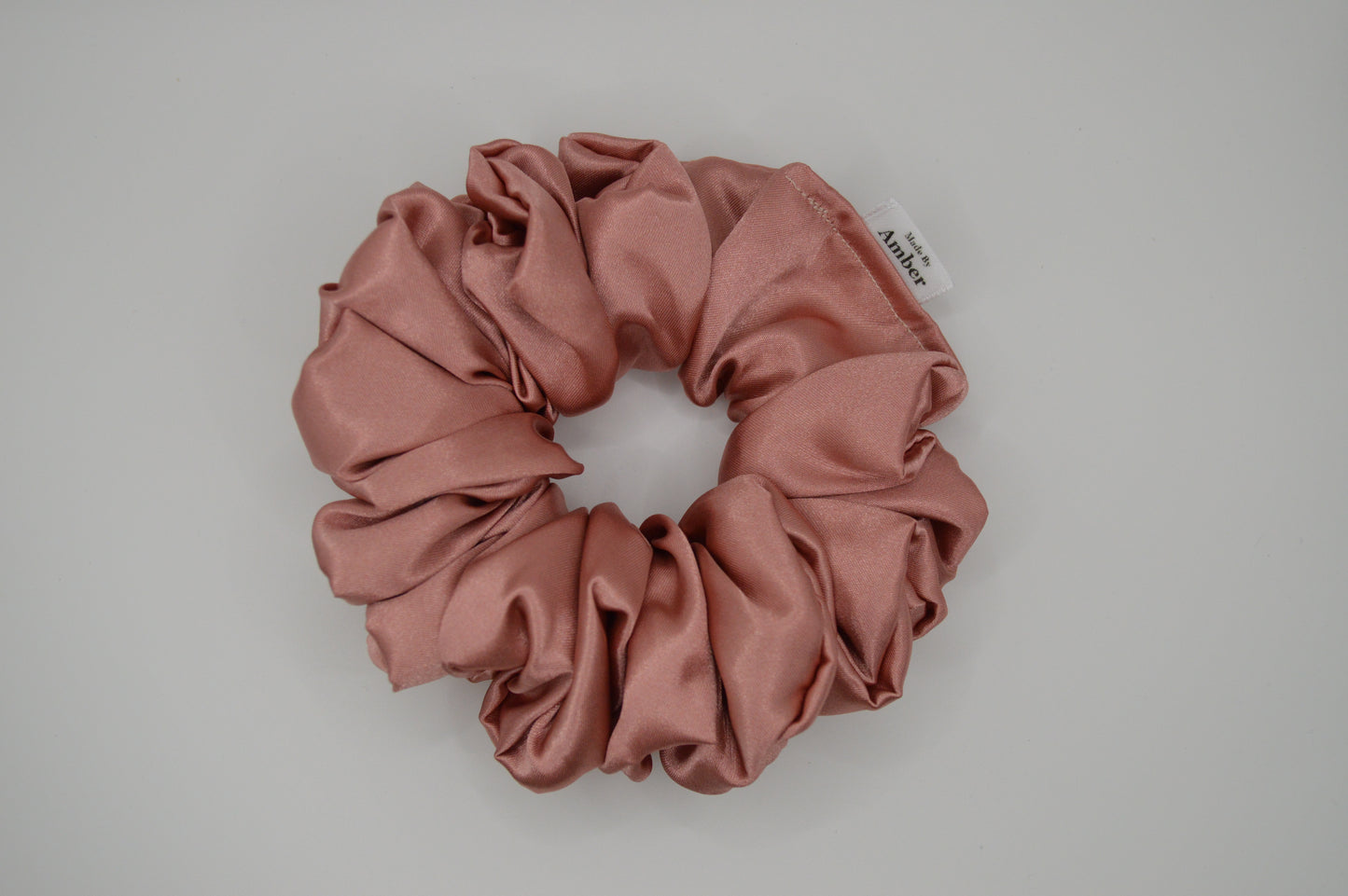 Cinnamon Satin Scrunchie