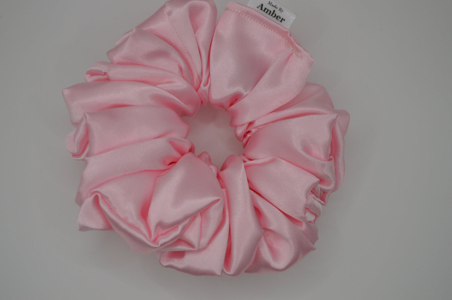 Blush Satin Scrunchie