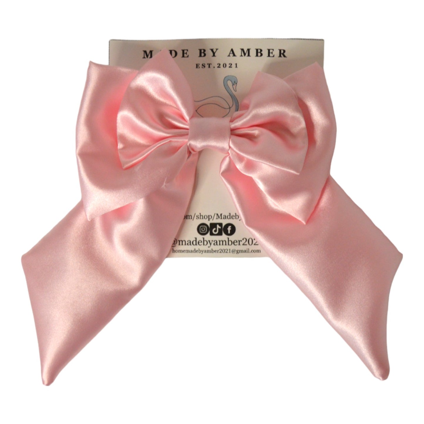 Light Pink Oversize Hair Bow