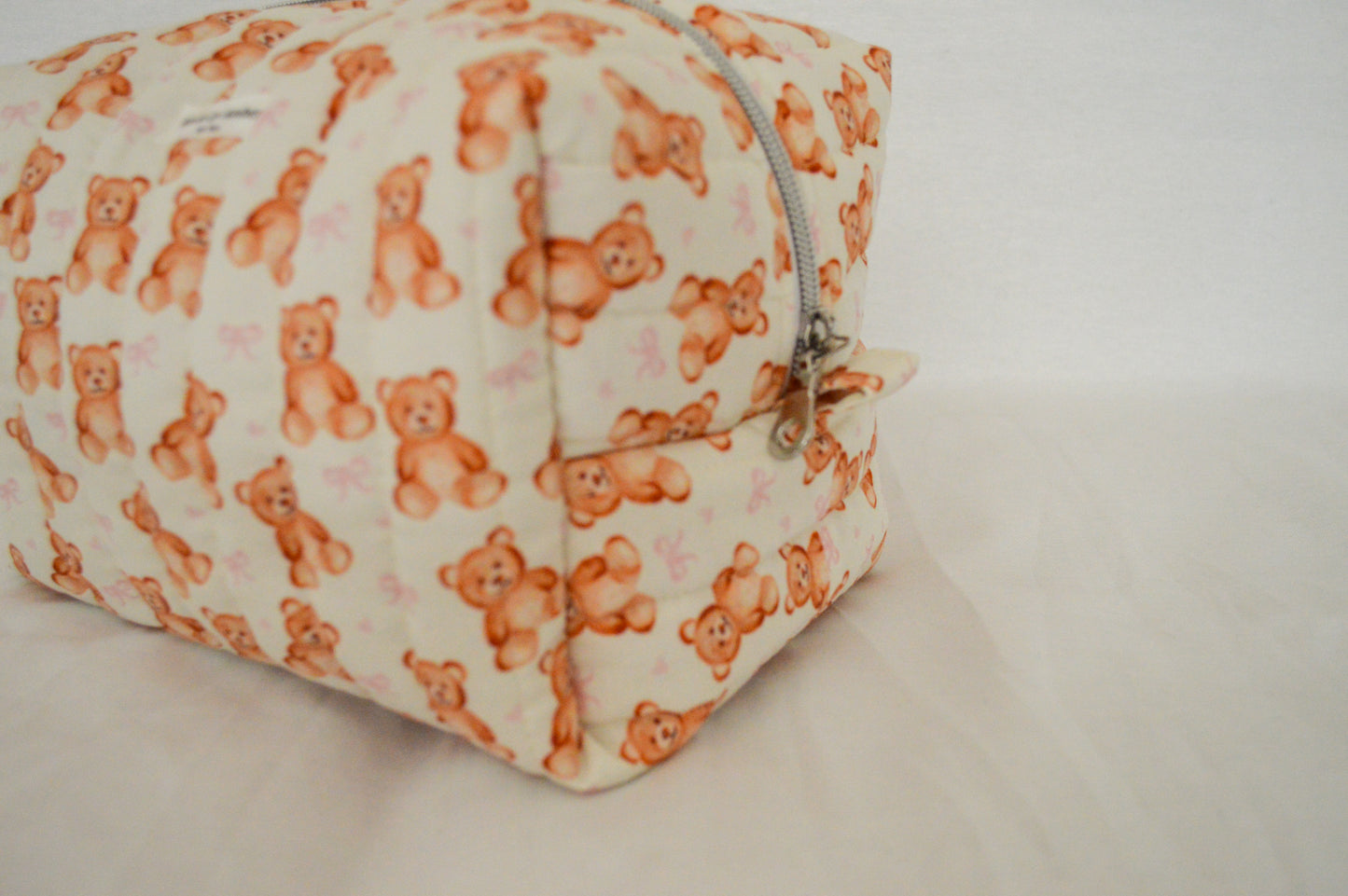 Blush Teddy Everyday Puff Pouch
