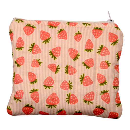 Strawberry Mini Puff Pouch- Small