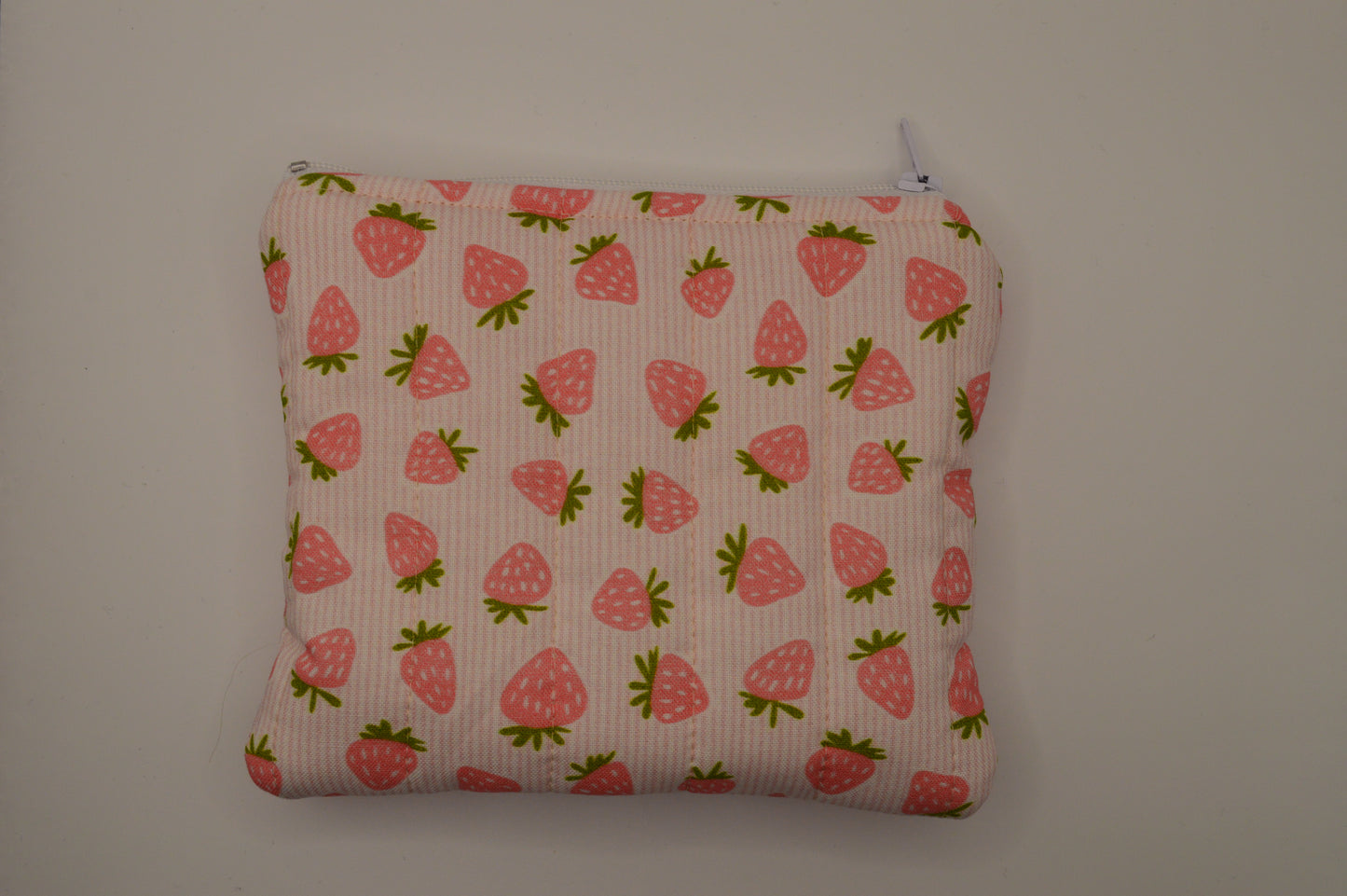 Strawberry Mini Puff Pouch- Small