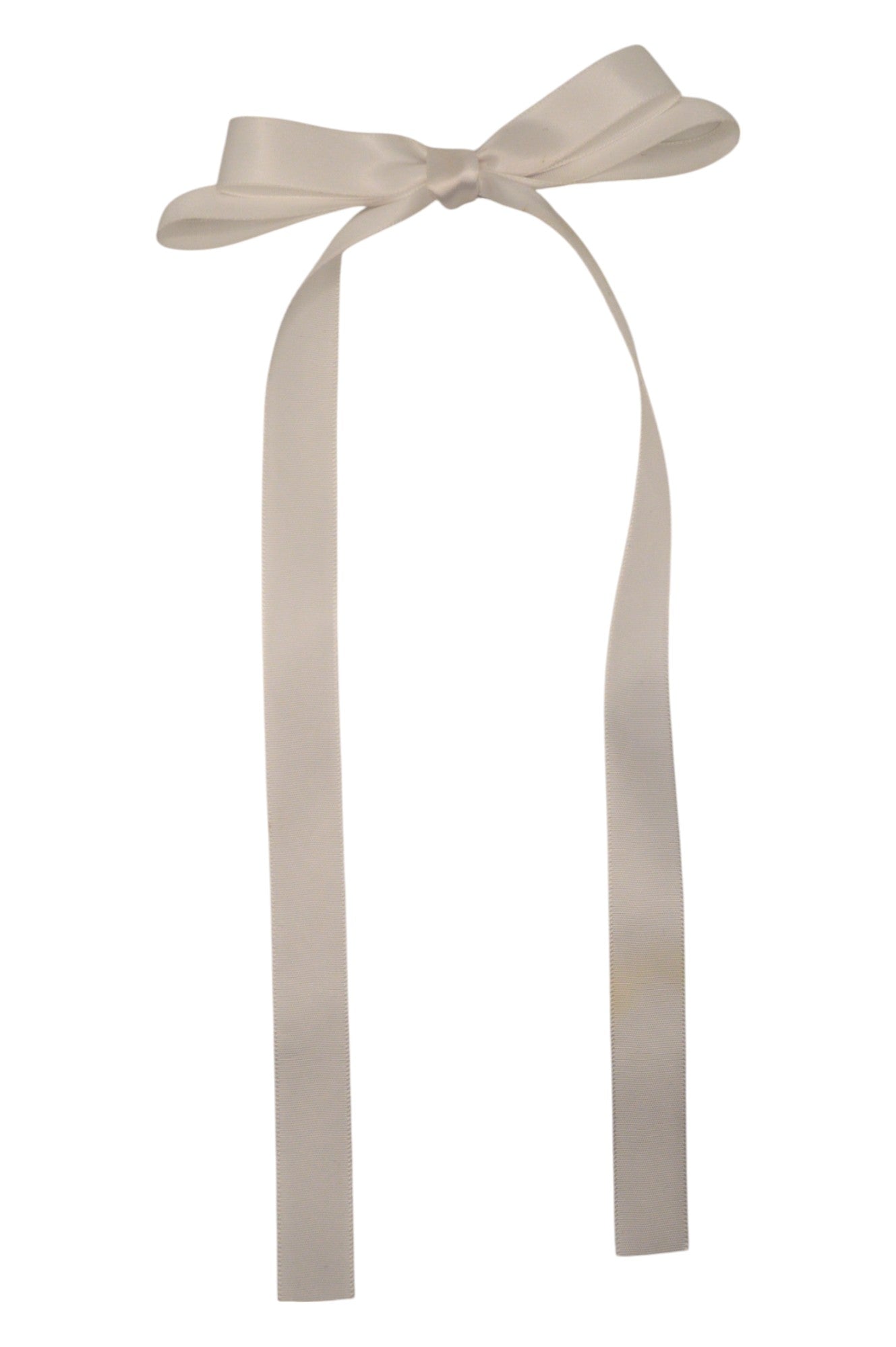 Pure White Double Ribbon Hair Bow