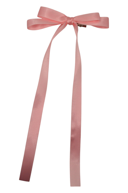 Light Pink Double Ribbon Hair Bow
