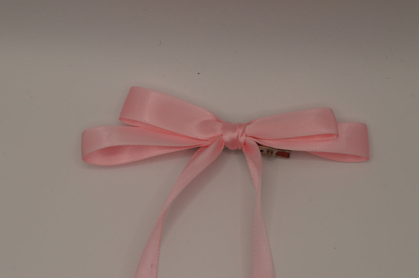 Light Pink Double Ribbon Hair Bow