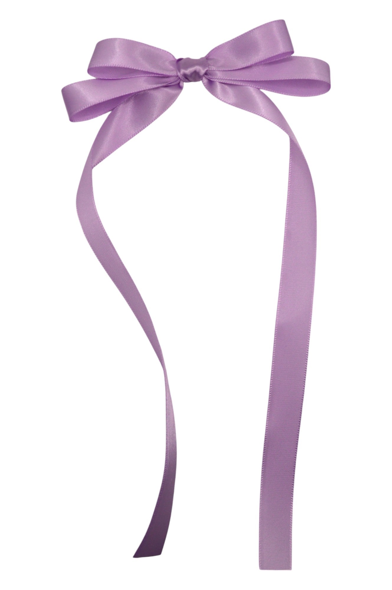 Lavender Double Ribbon Hair Bow