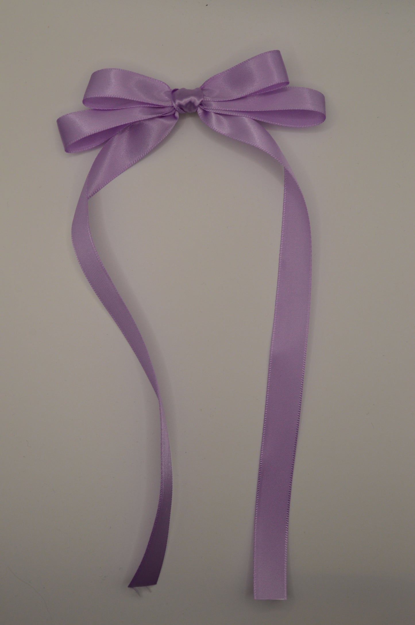 Lavender Double Ribbon Hair Bow