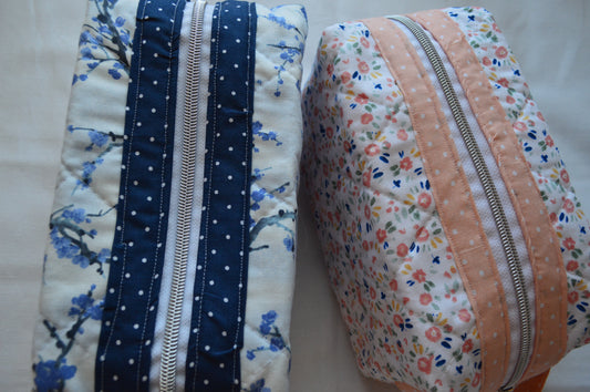 Large Quilted Makeup Bag
