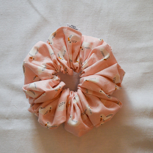 Rose Swan Scrunchie