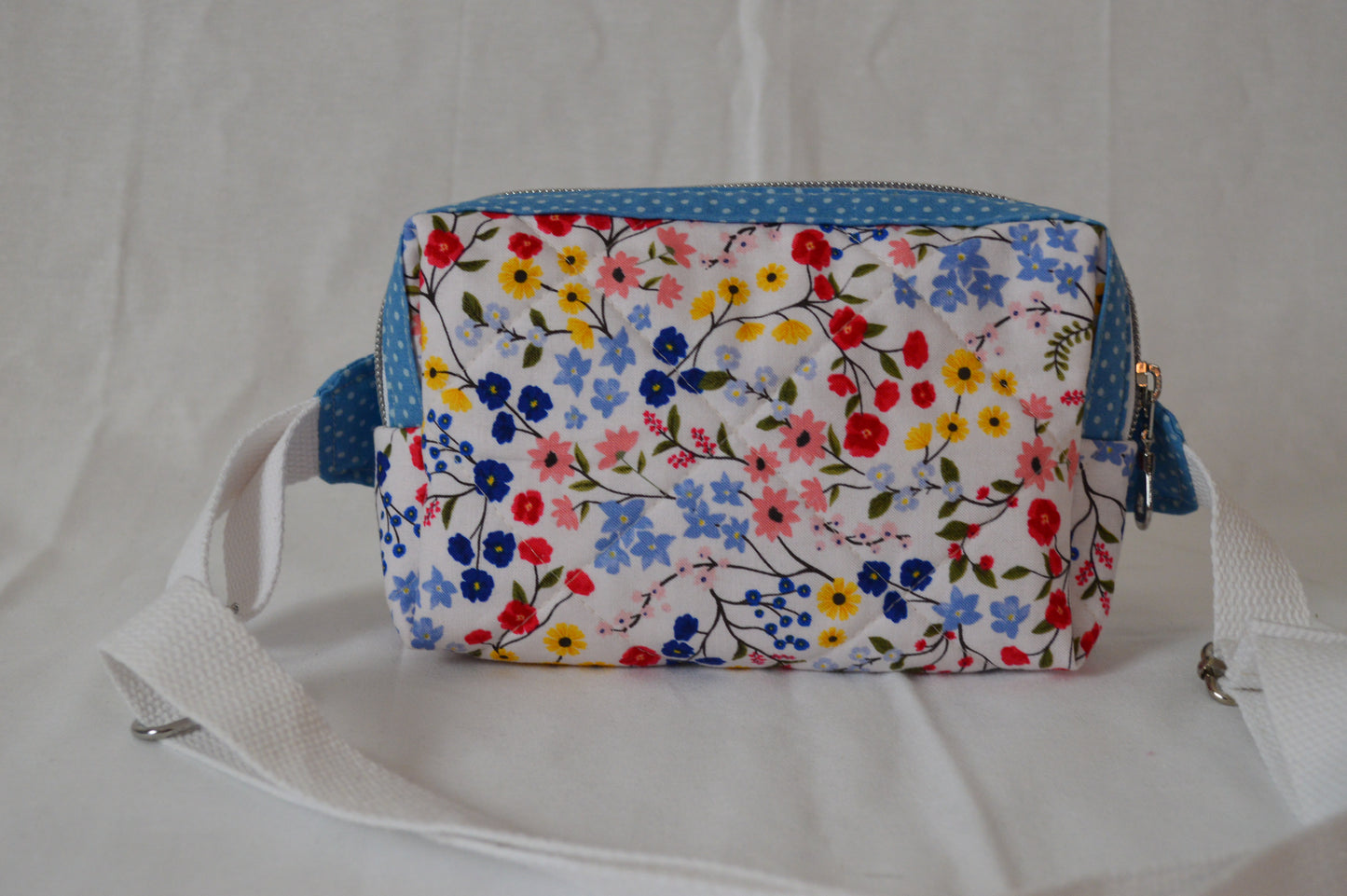 Red Floral Fanny Belt Bag