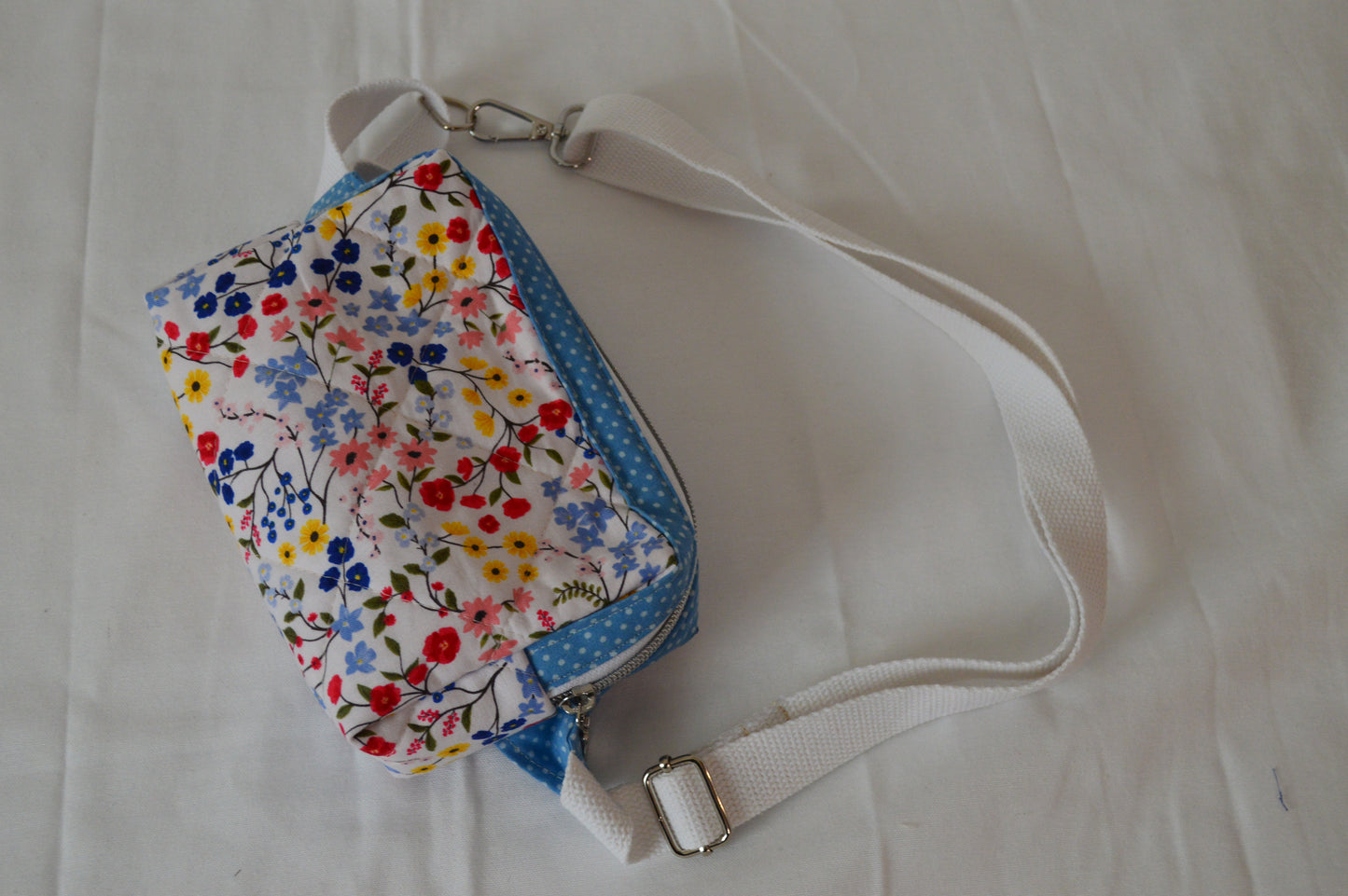 Red Floral Fanny Belt Bag