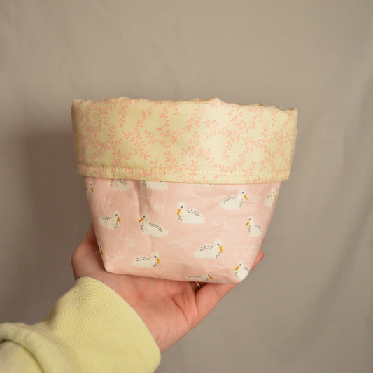 Rose Swan Fabric Vanity Bowl