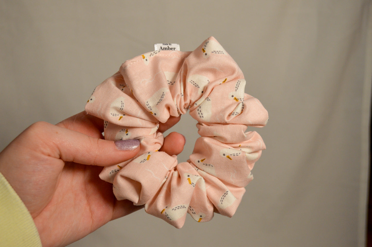 Rose Swan Scrunchie