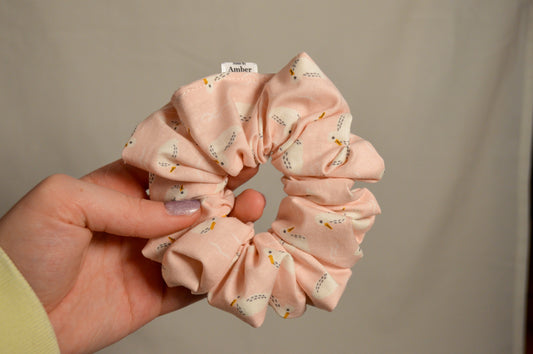Rose Swan Scrunchie