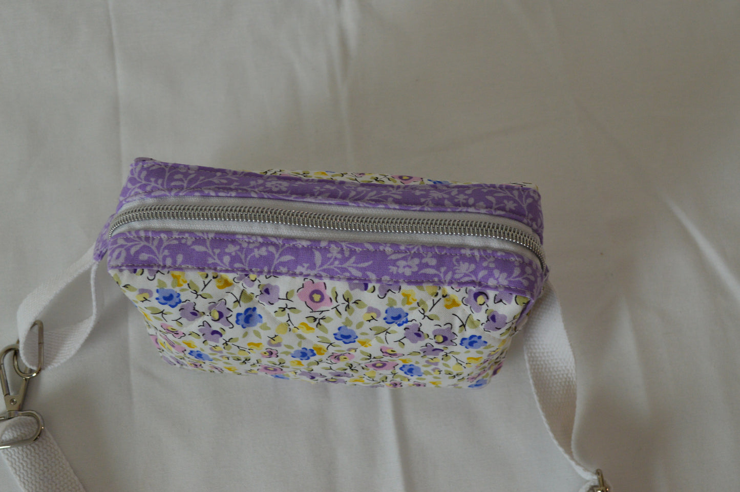 Purple Flower Fanny Belt Bag