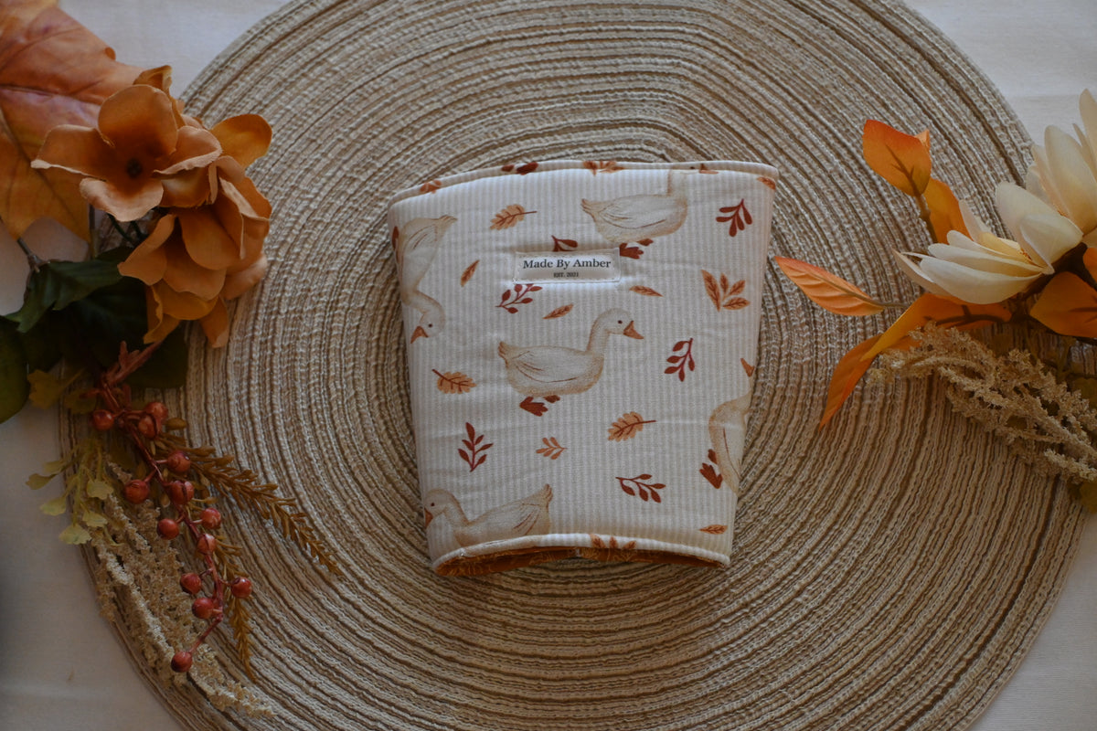 Autumn Goose Cup Cozies