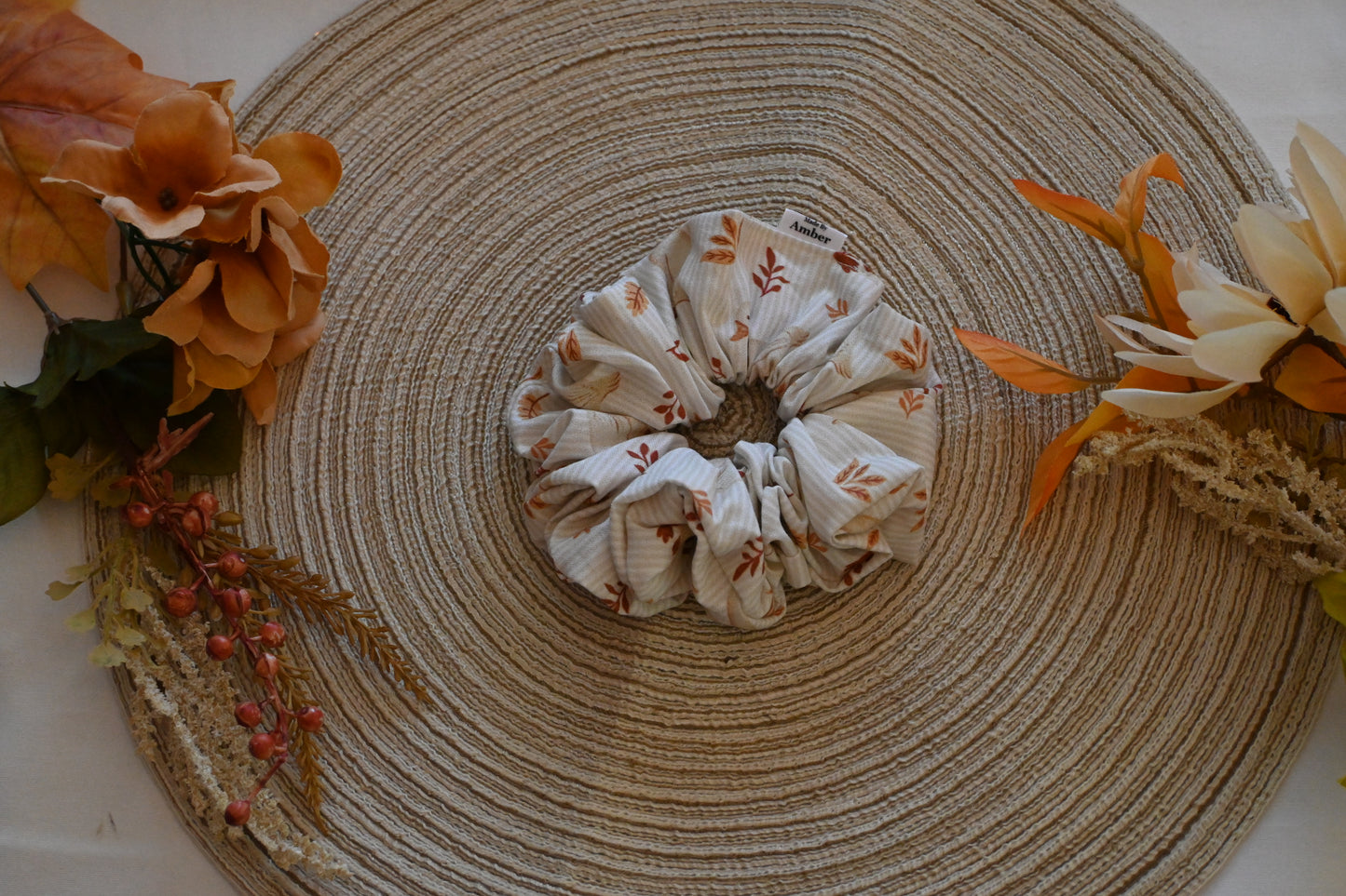 Autumn Goose Scrunchie