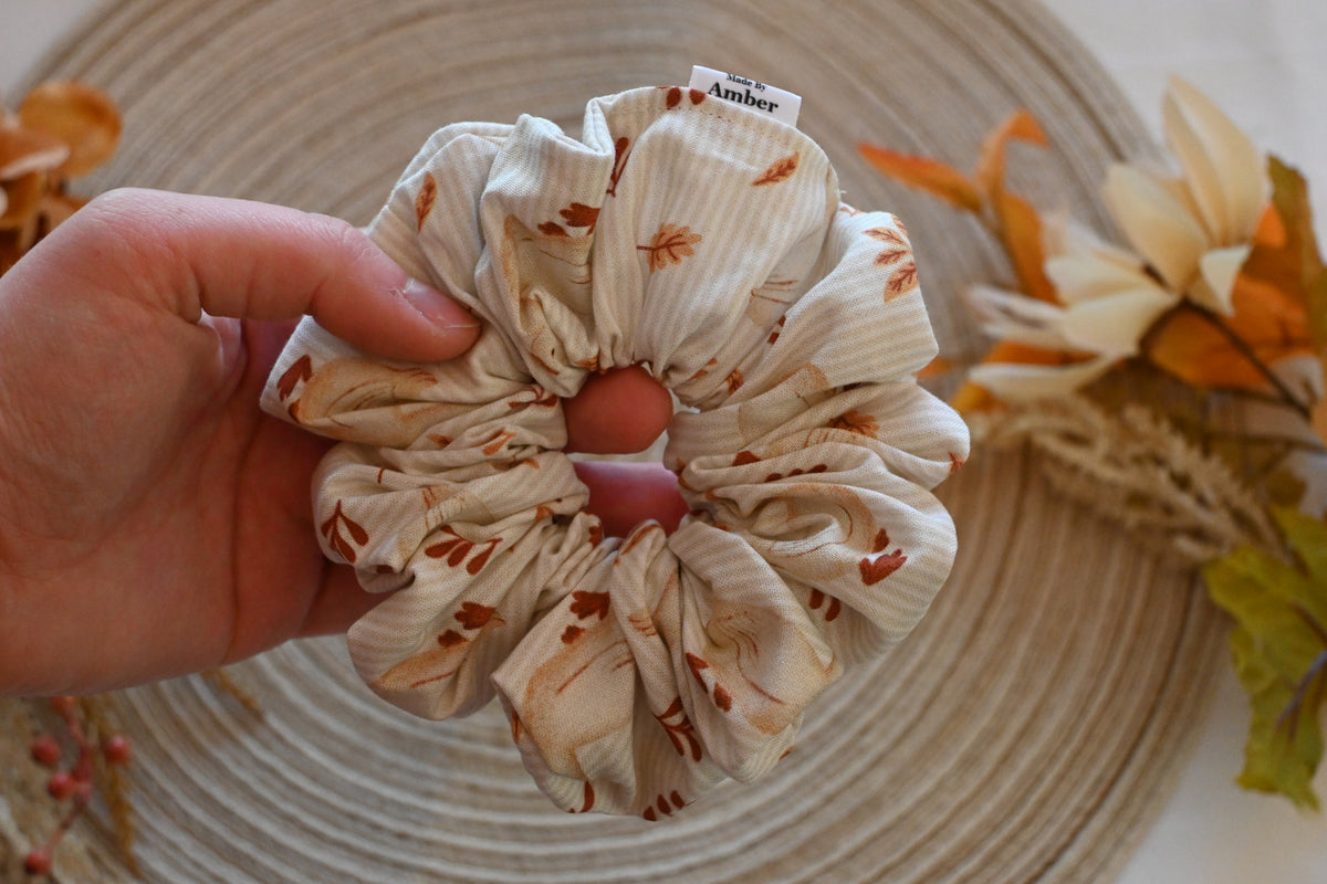 Autumn Goose Scrunchie