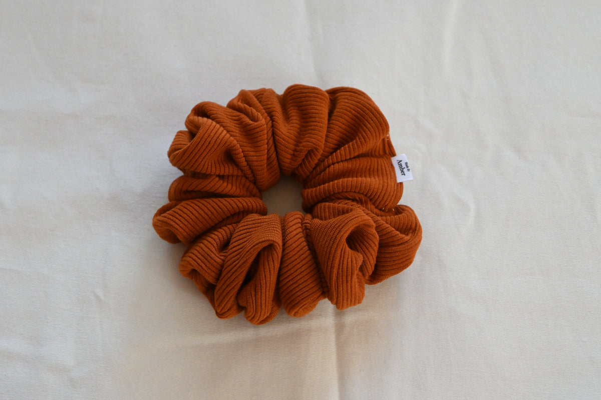 Plush Orange Scrunchie