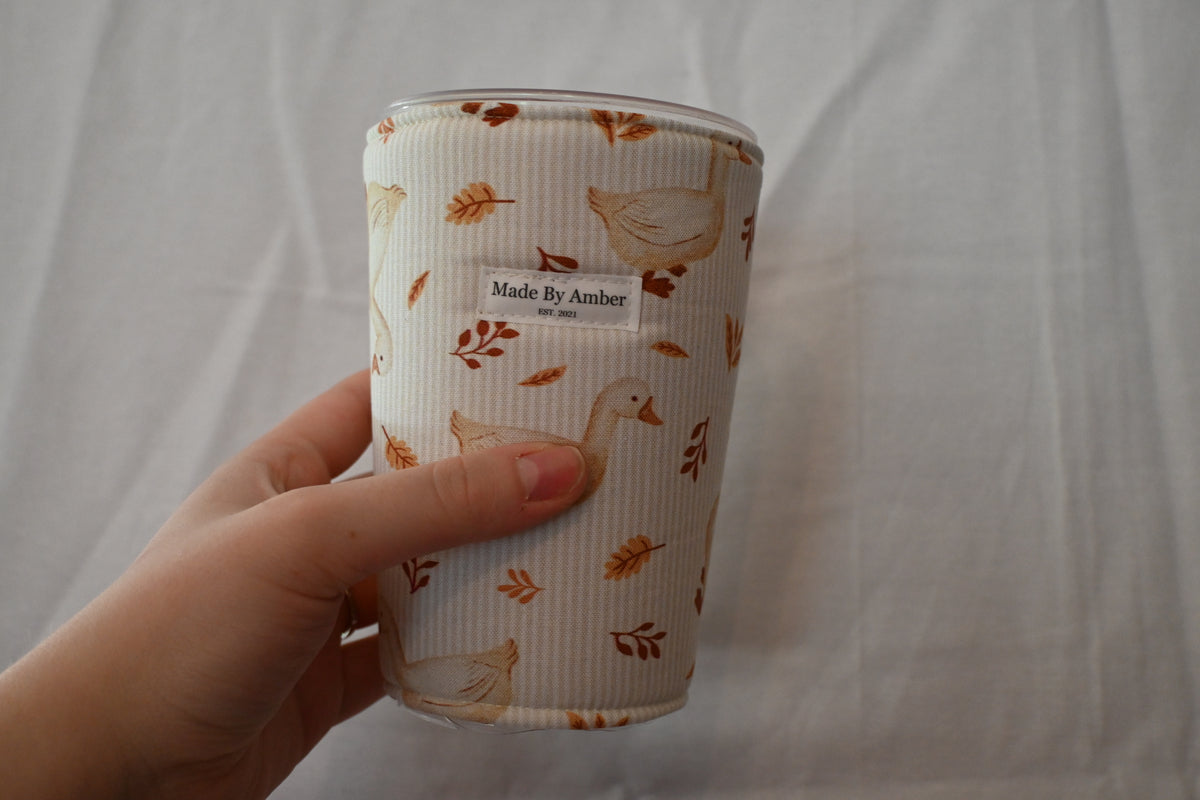 Autumn Goose Cup Cozies
