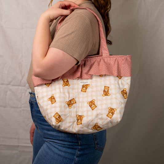 Bear Bear  Ruffle Tote Bag