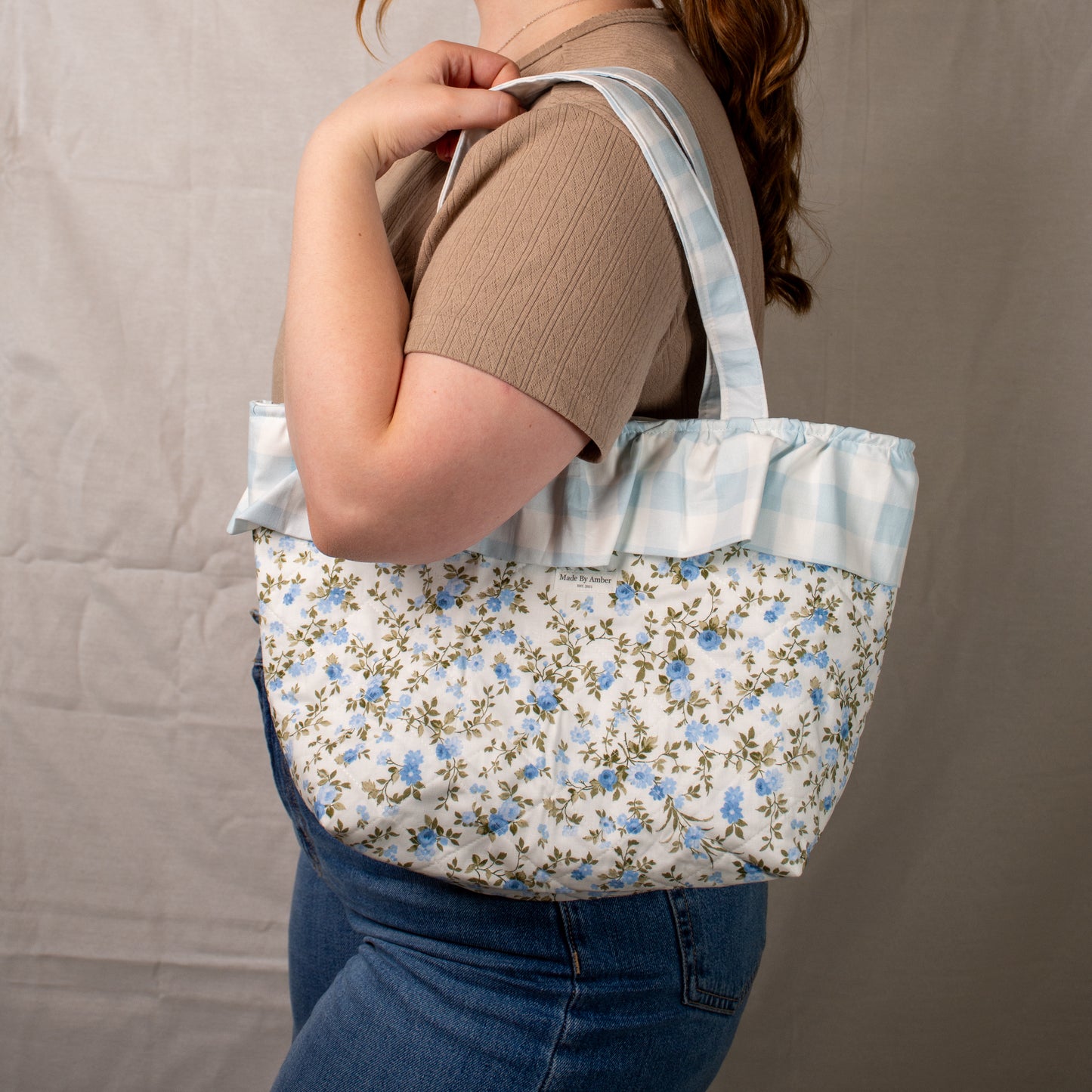 Neela  Ruffle Tote Bag