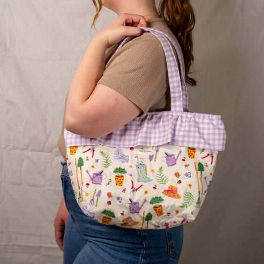 Aster Ruffle Tote Bag