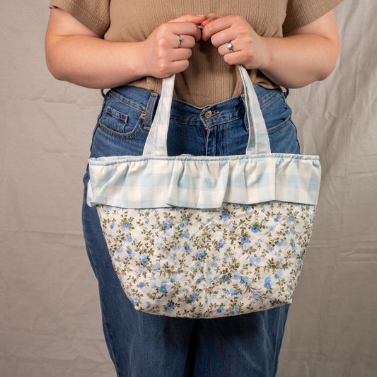 Neela  Ruffle Tote Bag