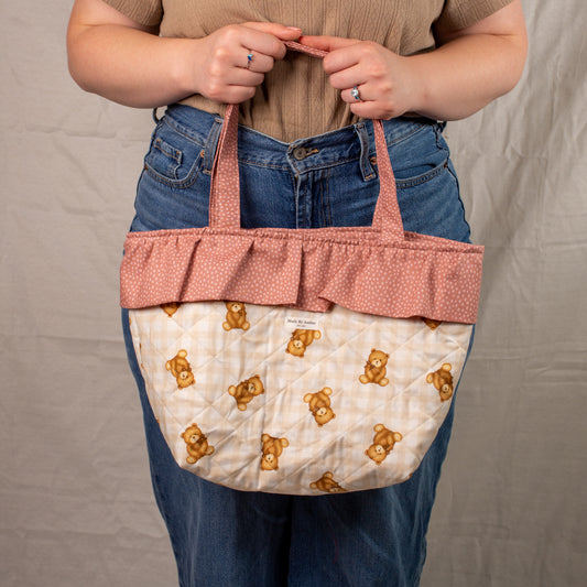 Bear Bear  Ruffle Tote Bag