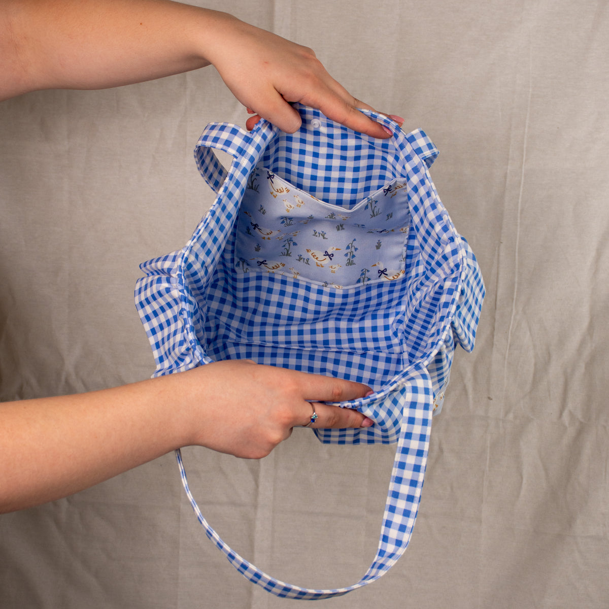Aster Ruffle Tote Bag