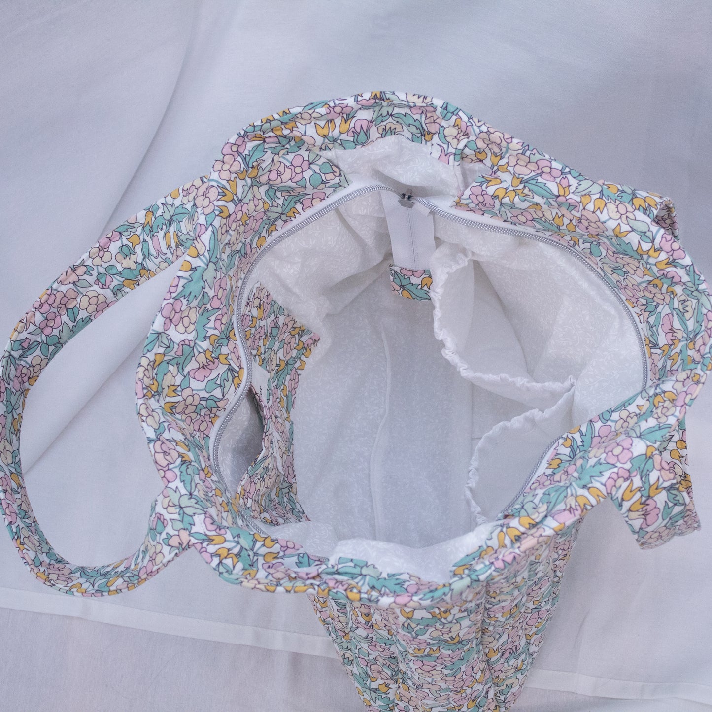 Everyday Tote Bag- Mauve Floral