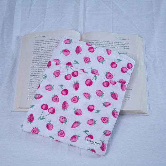 Book Sleeve- Berry and Cherry Mix