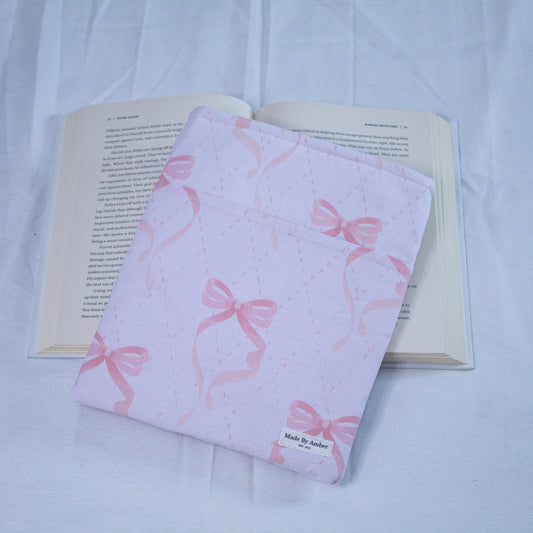 Book Sleeve- Blush Bows