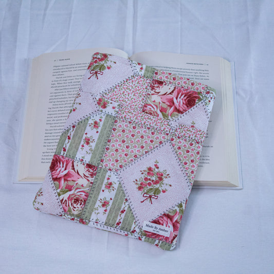 Book Sleeve- Quilted Rose