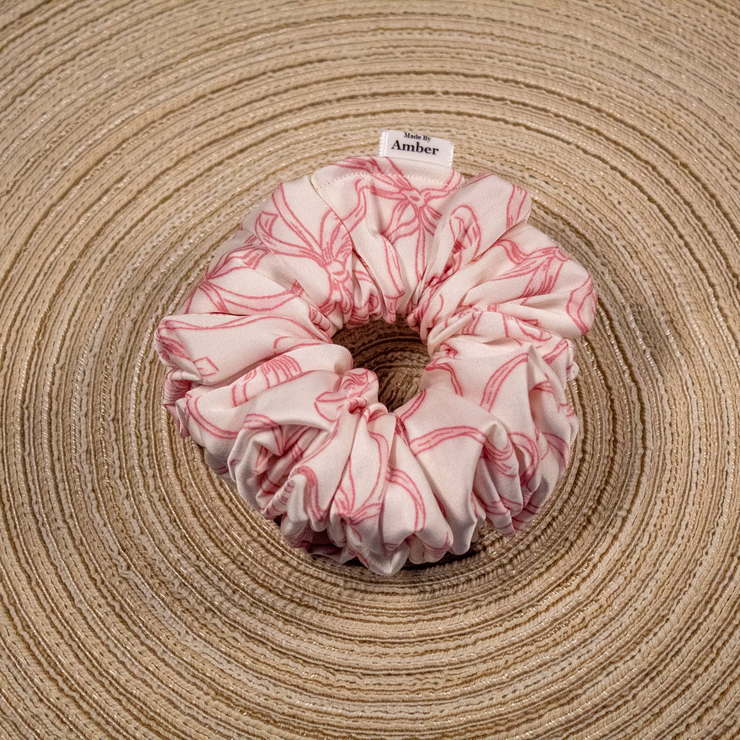 Pink Bows Scrunchie