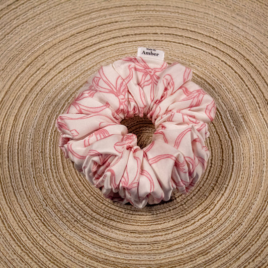 Pink Bows Scrunchie