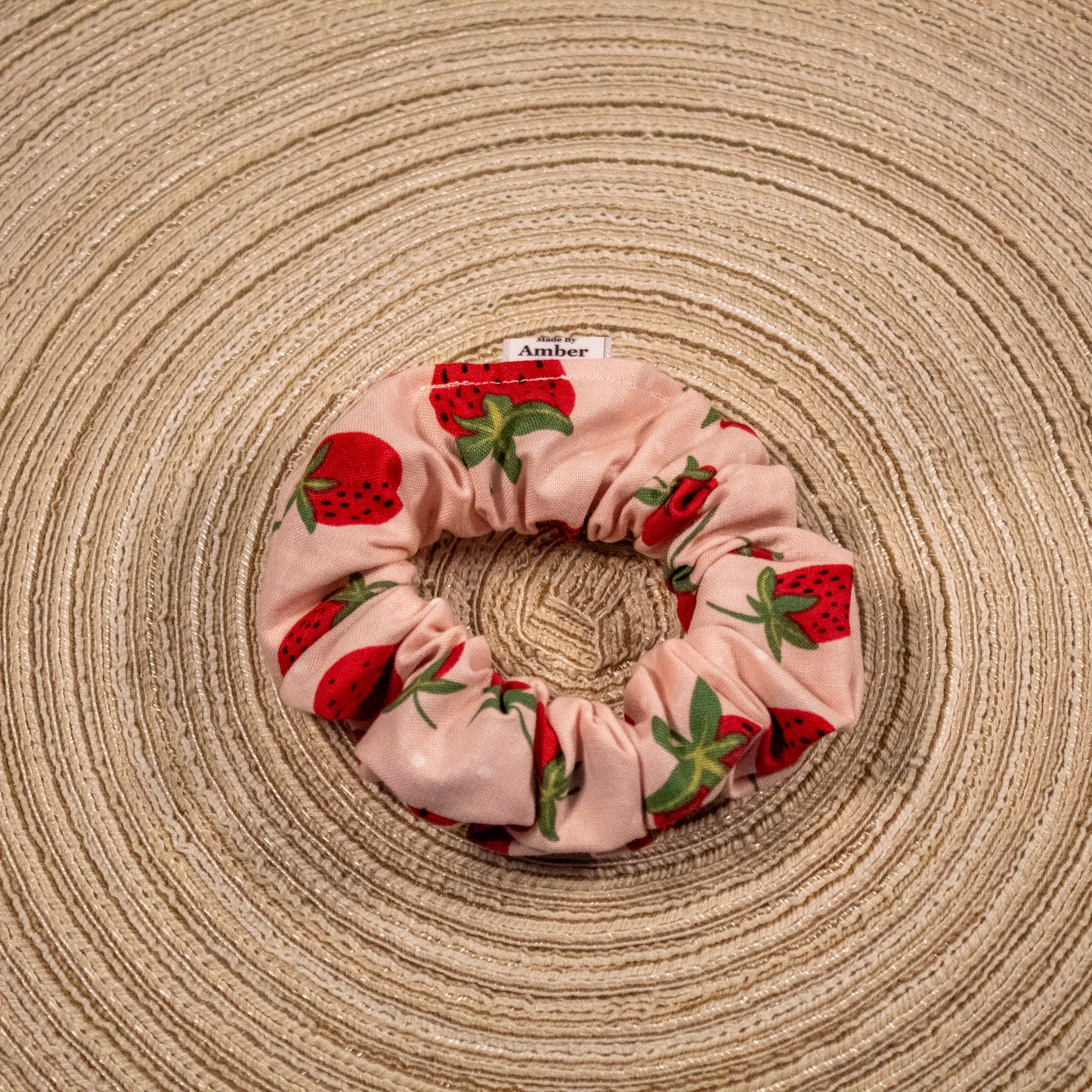 Strawberry Petite Scrunchie