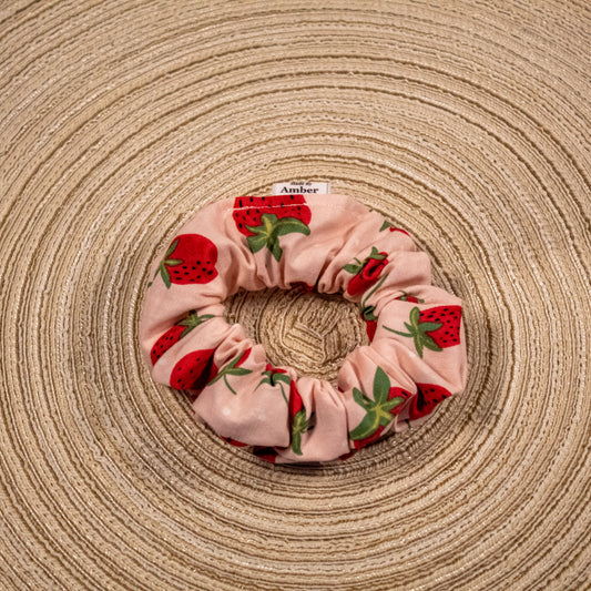Strawberry Petite Scrunchie
